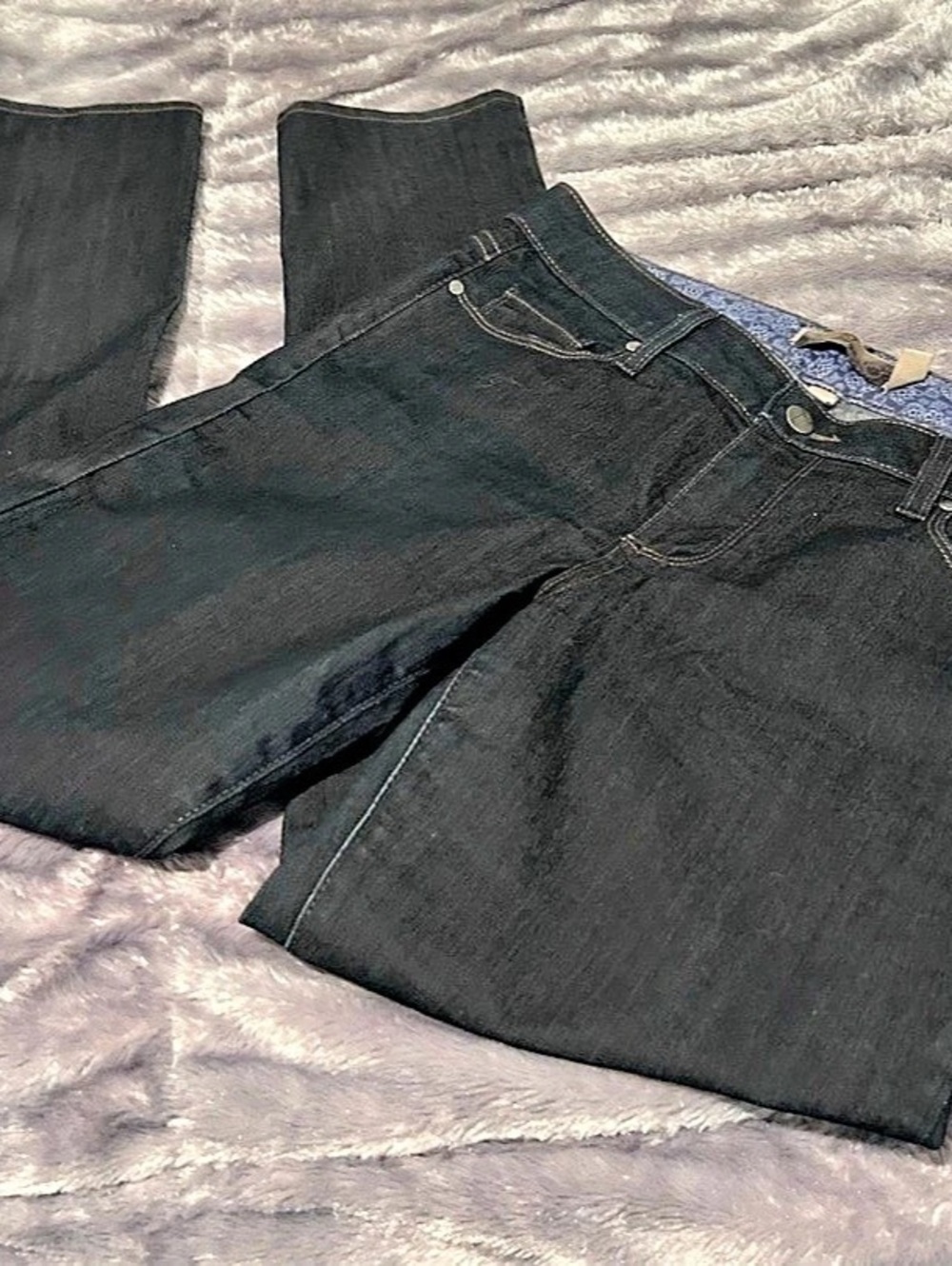 PAIGE skyline dark blue jeans Waist 31 straight leg skinny stretch